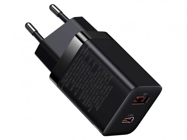 شارژر دیواری فست بیسوس Baseus Super sipro quick charger C+U 30W EU CCSUPP-E01